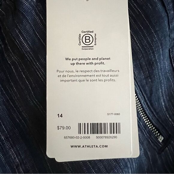 Athleta Women’s 14 Cabo Textured Wide Leg Pant NWT - Picture 6 of 8